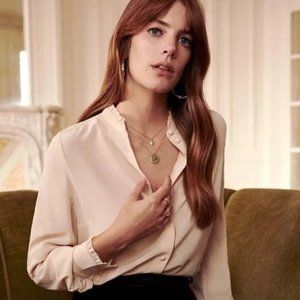 Sezane 100% Silk Cuzco Shirt